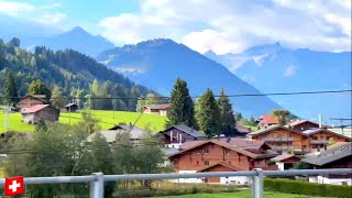 Driving in Switzerland 🇨🇭Gstaad is favorite village of the rich and famous  Swiss Trip [upl. by Eelorac]