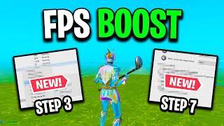 How To BOOST FPS in Fortnite OG Season High FPS amp Less Delay [upl. by Yalcrab]