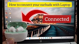 How to connect your earbuds with laptop  Earphones ko laptop se kaise connect kare [upl. by Drummond707]