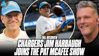 Jim Harbaugh Praises Justin Herbert amp Chargers Toughness After Week 10 Win  Pat McAfee Show [upl. by Llertnauq]