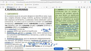 Categorías gramaticales el sustantivo Lengua I y II ESO Adultos 2024 [upl. by Vada65]