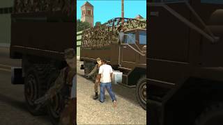 Gta Challange  HighJack Army Truck When But No Cheat gta gtasa gta5 shorts [upl. by Surovy551]