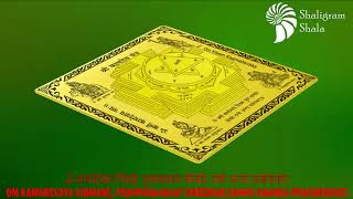 3D Siddh Meru Kamdev Yantra In Panchdhatu Gold Polish 4 x 4 [upl. by Madanhoj752]