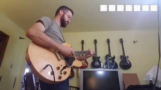 Gibson ES335 and ES135 clean amp shootout [upl. by Nessa901]