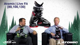 2017 Atomic Live Fit 80 100 and 130 Mens Boot Overview by SkisDotCom [upl. by Eremaj]