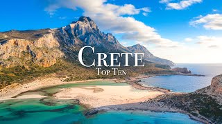 Top 10 Places To Visit in Crete  Greece Travel Guide [upl. by Suoivatra]