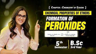 Chemical properties of Ethers  Formation of Peroxides  ethers [upl. by Laynad]