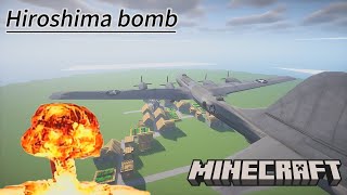 Hiroshima bomb in Minecraft 4K60fps [upl. by Lorna372]