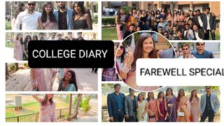 COLLEGE DIARY 💕 FAREWELL SPECIAL ✨ VLOG 03 Sakshi kesharwani [upl. by Desimone10]