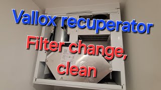 How to cleanreplace Vallox recuperator filters [upl. by Kistner]