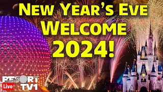 🔴Live New Years Eve Fireworks at Walt Disney World  Welcome 2024 from Epcot  Live Stream [upl. by Artied]