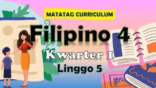 Filipino 4 Q1 Week 5 MATATAG PowerPoint Presentation matatagcurriculum matatag grade4 [upl. by Essirahc37]