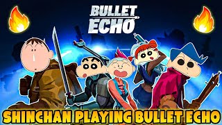 Shinchan vs kazama masao bo nene in bullet echo 😱🔥  Shinchan playing bullet echo battle royale 😂 [upl. by Wilder]