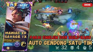 NEW BUILD BRODY 2024  32 KILLS MANIAC 2X SAVAGE 1X  OP PARAH  Mobile Legends [upl. by Cartan]