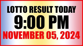 Lotto Result Today 9pm Draw November 5 2024 Swertres Ez2 Pcso [upl. by Aurelio]