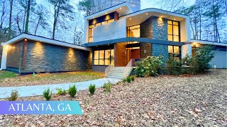 Modern Luxury Hilltop Home Situated in Buckhead Atlanta  NO HOA  5 BEDS  65 BATHS  6038 SQFT [upl. by Ticknor]