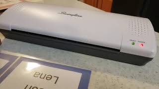 How to use a Swingline laminator [upl. by Candyce]