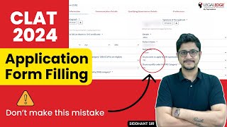 CLAT 2024 Application Form  How to fill CLAT 2024 Application Form Step by Step Process [upl. by Devona920]