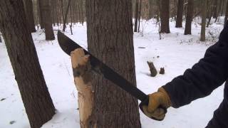 Ontario Field Machete 18 inch  Test [upl. by Mickey]