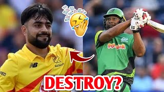 Kieron Pollard SMASHES 5 Sixes In An Over Of Rashid Khan🤩  Kieron Pollard DESTROY Rashid Khan [upl. by Namrehs143]