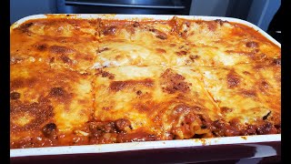 Comment réaliser une délicieuse lasagne à litalienne Best lasagna Bolognese recipeDîner rapide [upl. by Atirat]