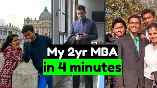 My entire MBA story in 4 MINUTES [upl. by Bodwell890]