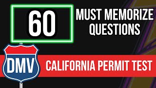 California DMV Permit Practice Test 2024 60 Fundamental Questions [upl. by Julita]