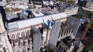 NotreDame Cathedral Paris France  Drone Footage Oct 2021 [upl. by Pacheco224]