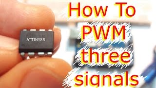 Three PWM Signal w ATtiny85  Fast Rainbow Circuit arduSerie 30 [upl. by Brenna956]