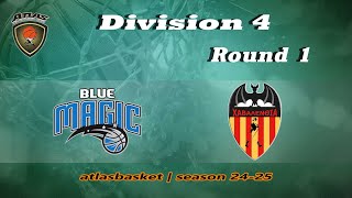 Atlasbasket  Div 4Round 1  BLUE MAGIC vs HAVALENCIA [upl. by Anrapa412]