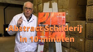 Abstract schilderij maken in 10 minuten [upl. by Berkeley762]