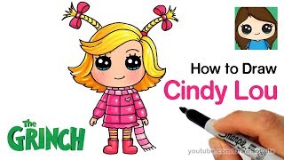 How to Draw Cindy Lou Who  The Grinch [upl. by Barimah]