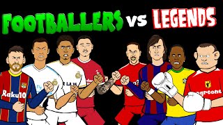 ⚽️FOOTBALLERS vs LEGENDS  Part 3⚽️ Feat Messi Bellingham Nunez Rooney Cruyff amp more Frontmen 78 [upl. by Ulphi]