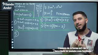 Álgebra  Trinomio de la Forma ax2bxc  Concepto y Ejemplos [upl. by Ara]