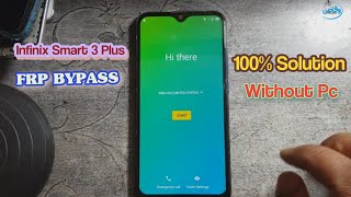 Infinix Smart 3 Plus X627 FRPGoogle Account Bypass Without Pc 100 Working Solution by waqas mobile [upl. by Myrle]