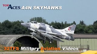 4K A4 SKYHAWKS landing at Wittmundhafen AB ETNT [upl. by Alicsirp]