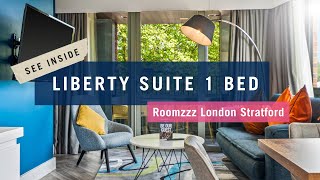 Liberty Suite 1 Bed  Apartment Tour  Roomzzz Aparthotels London Stratford [upl. by Donald921]