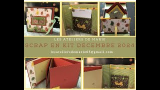 ScrapenKit  Album et sa boîte surprise  Les Ateliers de Marie [upl. by Ruddie]