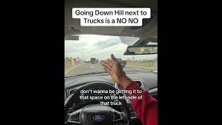 Please respect those trucks when traveling alongside them on the freeways FreewayLesson [upl. by Romilda]