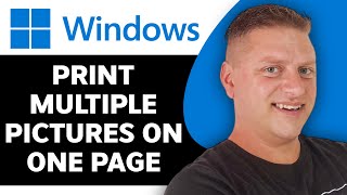 How to Print Multiple Pictures on One Page in Windows 1011  Windows 11 Tutorial 2024 [upl. by Artenra]