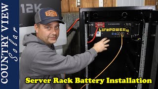 Installation and Overview of EG4 LiFePOWER 4 Battery and Server Rack Battery Cabinet [upl. by Aeret]