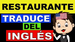 ✅ PRACTICA TU INGLÉS PARA RESTAURANTES y aprende inglés para meseros  meseras [upl. by Tolley]