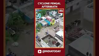 Cyclone Fengal aftermath Flood warning heavy rain in Puducherry and TN [upl. by Eachern]