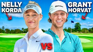 Nelly Korda Vs Grant Horvat Stroke Play [upl. by Siuol809]