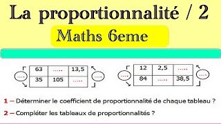 Maths 6ème  La proportionnalité 2 Exercice 4 [upl. by Caren236]