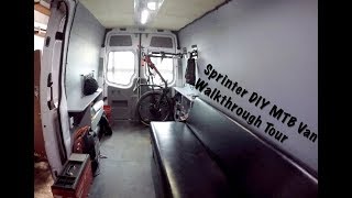 Sprinter Van Build  DIY Bike Hauler Camper Van [upl. by Asial]