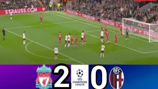 Liverpool vs Bologna 20  Champions League 2024  Match Highlights [upl. by Stoll]