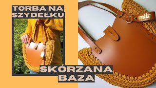 Torebka na szydełku skórzana baza torby Crochet tote bag [upl. by Peadar]