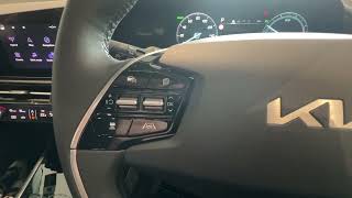 Kia Niro  How to use steering wheel buttons and cruise control [upl. by Aerdnat]