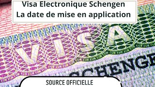 Date de lancement du visa Schengen numérique en ligne [upl. by Erdnoid]